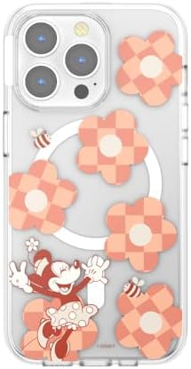 PopSockets iPhone 13 Pro Phone Case with MagSafe- Minnie Checker Flower