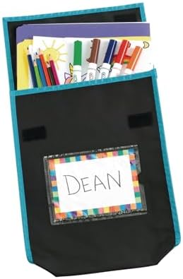 Really Good Stuff Medium Book Pouch, 12-Pack, Black with Neon Trim