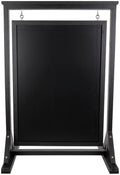 Black Handcrafted Chalkboard Sign: Uniquely Designed Wooden Sidewalk Sign Message Board with Double Sided Display. Alternative to A-Frame & Sandwich Board Signs. Use Chalk or Liquid Chalk Markers.