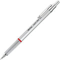 rOtring Rapid Pro Retractable Ballpoint Technical Drawing Pen, Medium Point, Blue Ink, Silver Full-Metal Body