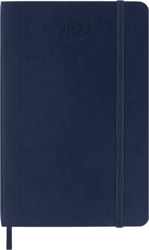 Moleskine 2027 12-Month Weekly Planner, Pocket, Sapphire Blue, Softcover