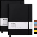 College Ruled Notebook B5, Total 376 Numbered Pages 7.6'' x 10'' (BLACK)