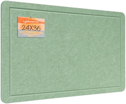 Felt Bulletin Board 36x24 inches, Decorative Pin Board for Home & Office