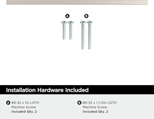 Amerock 12-5/8" Monument Satin Nickel Drawer Pull