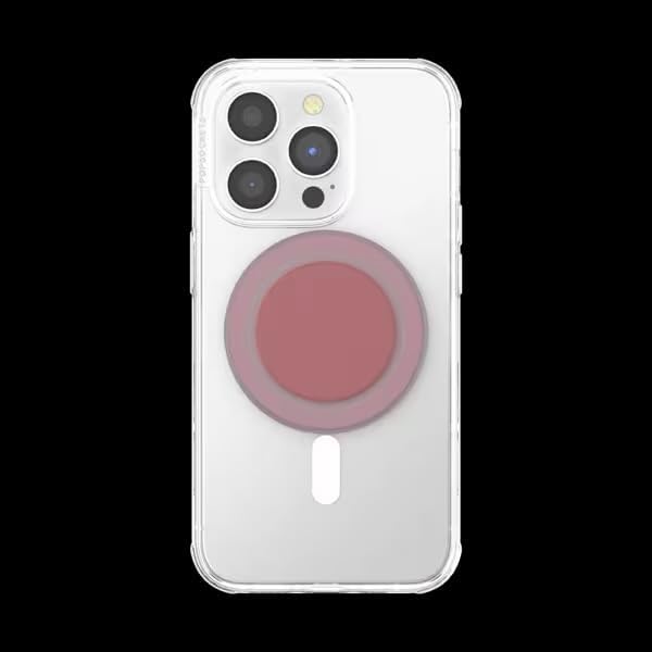 PopSockets Phone Grip for MagSafe, Magnetic Holder- Clay | Removable, For Kindle / Android / iPhone, With Magnet, Pink, Western, Boho, Aesthetic
