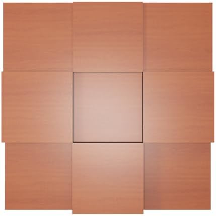 2 PACK — Acoustic Soundproofing Diffusion Panel | Acoustic Treatment for Recording Studio Home Office Podcast Living Room | Absorption - Reflection | Color Plates: (Cherry, EDISON)