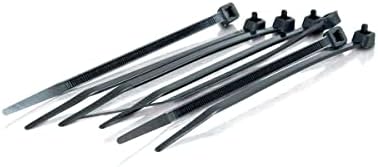 C2G 43038 7.5 Inch Cable Tie Multipack (100 Pack) TAA Compliant, Black
