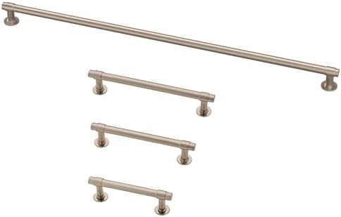 Franklin Brass 2 Pack Satin Nickel Cabinet Handles 18 inch (457mm) Kitchen Cabinet Handles and Drawer Pulls for Cupboards and Dressers | Francisco Collection