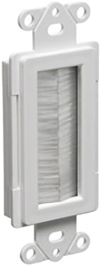 Arlington Industries CED135-1 Cable Entry Device with Brush-Style Opening, 1-Gang, White, 1-Pack