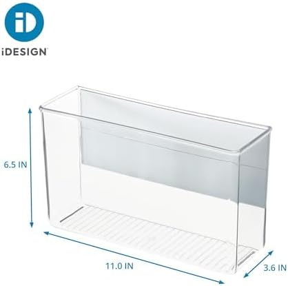 iDesign Magnetic Large Clear Plastic Organizer Bins