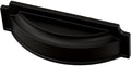 Franklin Brass 10 Pack Matte Black Cabinet Handles 3 inch or 3-3/4 inch (76mm or 96mm) Kitchen Cabinet Handles and Drawer Pulls for Cupboards and Dressers |Notched Backplate