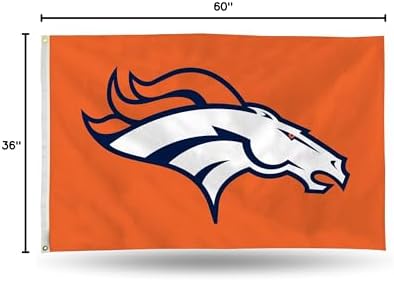 NFL Rico Industries Standard 3' x 5' Banner Flag Single Sided - Indoor or Outdoor - Home Décor