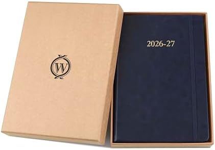 Wykeham's Executive 2026-27 Daily Journal Planner – Customization Available – Mid-Year Academic Diary – July 2026 to June 2027 (Royal Blue, 8.5"×5.5")