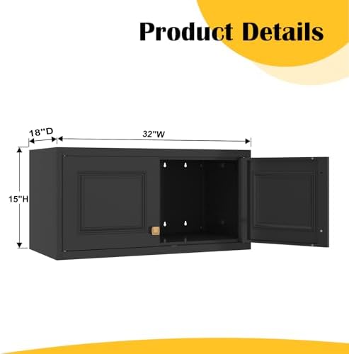 SteeLoong 15”Metal Well Storage Cabinet,Upper Cabinet for Wardrobe