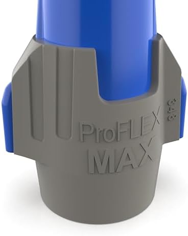 Ideal Electrical Twister Proflex MAX (30-348) Blue/Gray Wire Connector, Jar of 150 — Smooth Twist-On Wire Nuts for Wiring 3-Way Switches, GFCI Outlets, and More