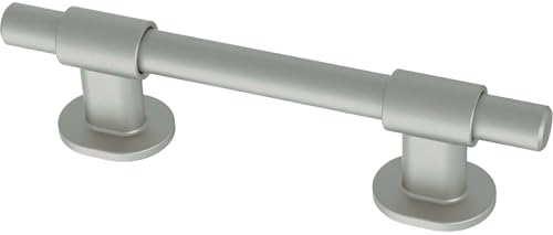 Franklin Brass 10 Pack Matte Brushed Nickel Cabinet Handles Adjustable Drawer Pulls for Kitchen Cabinet Knobs Dressers and Cupboards Fits 1-3/8 to 4 Inch (35–102mm) Hole Center | Adjusta-Pull™