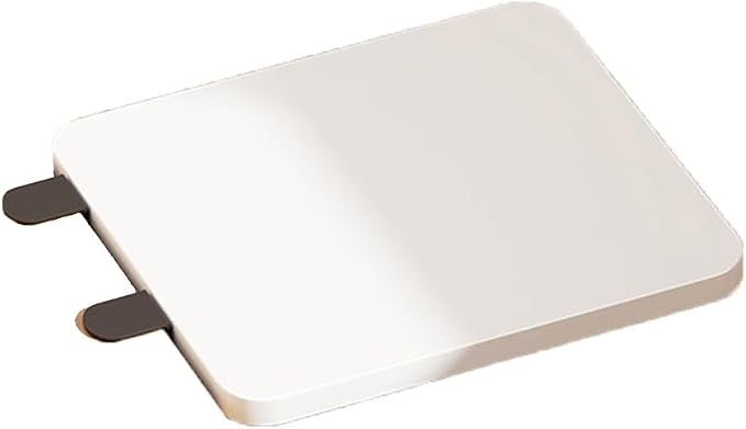 Desk Extender Tray, Punch-Free Clamp on 90° Foldable Keyboard Drawer Tray, Table Mount Armrest Shelf, Computer Elbow Arm Support (White, 6.9"*9.8"*0.5"/17.5cm*25cm*1.2cm)