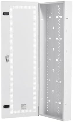 VEVOR Media Enclosure, 42-Inch, Structured Media Center with Vented Hinged Door, Cable Management Box, Structured Wiring Multi-Media Cabinet, Recessed Electrical Media Box, for Network Distribution