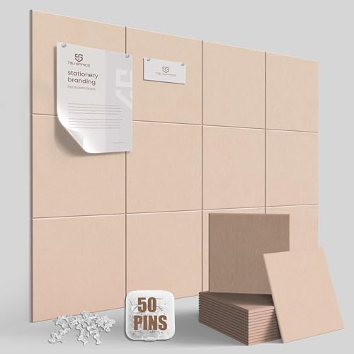 48"x36" Felt Corkboard Bulletin Board,TSJ OFFICE,12 Pack for Wall,Cinnamon
