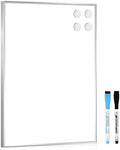 Small Magnetic Whiteboard, 16" x 12" Dry Erase White Board