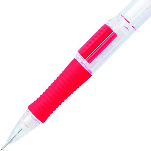 Pentel QUICK CLICK Mechanical Pencil (0.5mm), Red Barrel, Box of 12 Pencils (PD215B)