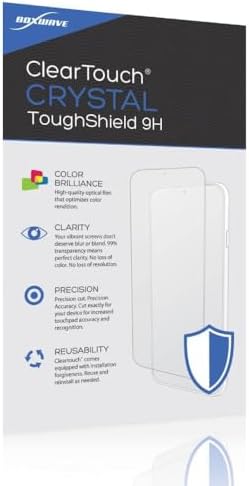 BoxWave Screen Protector Compatible with DEEBYCOO LCD Writing Tablet (9.5 in) - ClearTouch Crystal ToughShield 9H (2-Pack), Clear 9H Tough Flexible Film Screen Protector