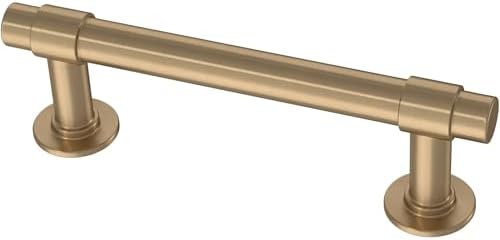 Franklin Brass Bar (20-Pack) Cabinet Handles 3" Hole Center Pulls | Champagne Bronze Hardware Kitchen Door, Drawers, Dressers, Furniture P29520K-CZ-B2