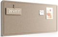 Fluxynara 35" x 17.1" Bulletin Board, Taupe