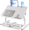 SONGMICS Laptop Bed Desk, Adjustable Lap Desk for Bed with 8 Heights