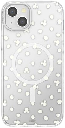 PopSockets iPhone 15 Plus Phone Case with MagSafe- Mickey Polka Dot