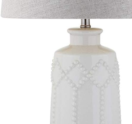 JONATHAN Y Alice Textured Ceramic Table Lamp 26", Cream