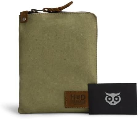 Hide & Drink, Scribbler Case for Notebook Handmade from Waxed Canvas (Waxed Canvas)
