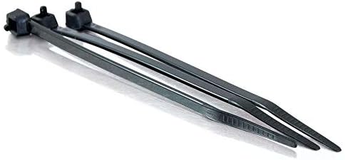 C2G 43036 TAA Compliant Cable Ties, 4 Inch Long, Black, Pack of 100