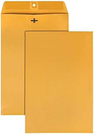 Quality Park Clasp Envelopes, Brown Kraft, Box of 100 (37898), 10 x 15 Inches (Pack of 5)