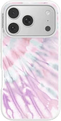 PopSockets iPhone 17 Pro Phone Case with MagSafe- Coastal Dye Purple | Magnetic, Wireless Charging, Camera & Drop Protection, Purple, Aura, Rainbow, Colorful
