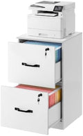 VASAGLE 2 Drawer File Cabinet with Locks, for A4, Letter Sized Documents
