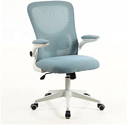 Comfy Chair Computer Chair Office Swivel Desk Ergonomic Mesh Computer Desk Chair Armrest for Home Office Bedroom Chair Swivel Chairs (Colour: Grey) (Blue)