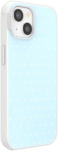 PopSockets iPhone 13 Phone Case with MagSafe- Sweet Heart Blue | Magnetic, Wireless Charging, Camera & Drop Protection, Blue, Phone, Women