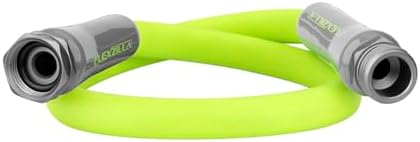 Flexzilla Garden Lead-in Hose 5/8 in. x 3 ft., Lightweight All-Weather Water Hose, Durable and Flexible, Leak-Free Connections