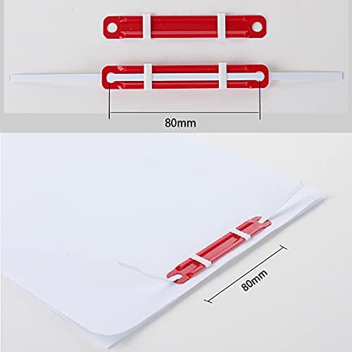 100 Pcs Plastic Paper Fasteners Colorful Plastic Document File Fastener 2-Hole Binder Clips Paper, Loose-Leaf Binding Clamp