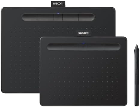 Wacom Intuos Medium, Bluetooth Graphic Drawing Tablet with Pen + Software