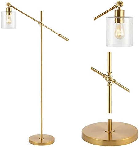 JONATHAN Y Kathryn Floor Lamp 60" Adjustable Head Metal, Brass Gold