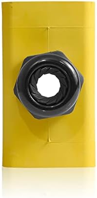 Leviton Portable Outlet Box, Sing-Gang, Extra Deep, Pendant Style with Cable Diameter 0.590-Inch, 1.000-Inch, 3099-2Y, Yellow