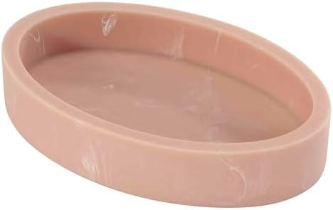 Nicole Miller - Soap Dish, Resin Countertop Accessories, Dorm Room Essentials (Kendall Collection, Clay)