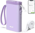 Nelko P21 Label Maker Machine with Tape, Bluetooth Label Printer, Purple