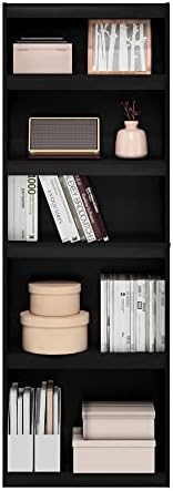 Furinno Jaya Enhanced Home 5-Tier Shelf Bookcase, Blackwood