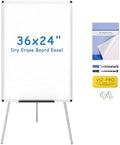 VIZ-PRO Whiteboard Easel, 36 x 24 Inches, Portable Stand Dry Erase Board