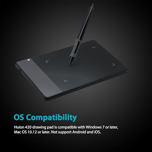 HUION Drawing Tablet 420 OSU Tablet, Graphics Tablet with Digital Stylus
