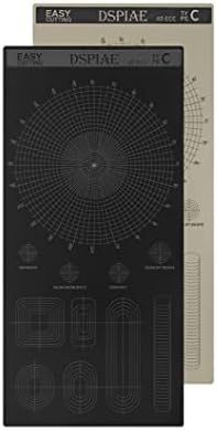 DSPIAE Masking Tape Cutting Mat Double Sided Design Model Building Tools Cutting Plate - Concentric Circles