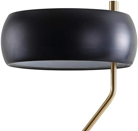 JONATHAN Y Oskar Desk Lamp Mid-Century Modern Task 22.5", Black/Brass Gold